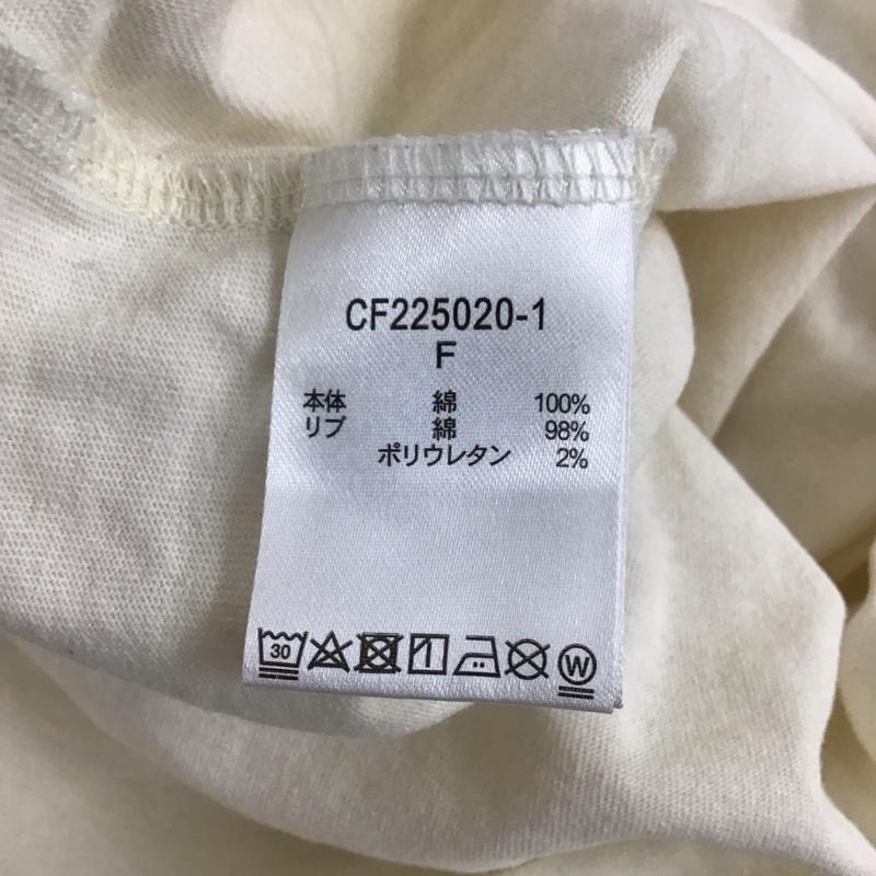 スタディオクリップ studio CLIP Tシャツ 半袖 FREE プリント X ロゴ、文字 オフホワイト / オフホワイト / レディース USED 古着 中古 10129741