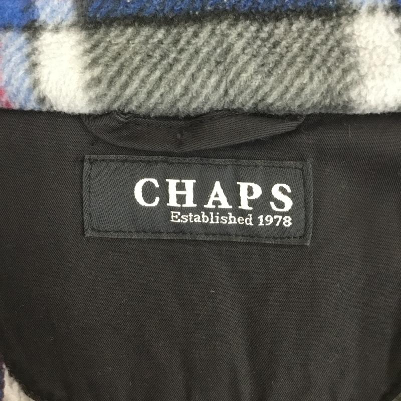 チャップス CHAPS トレーナー 長袖 フリースボタンナッププルオーバー チェック 青 / ブルー / X 黒 / ブラック / X 灰 / グレー / X 赤 / レッド /  メンズ USED 古着 中古 10118508
