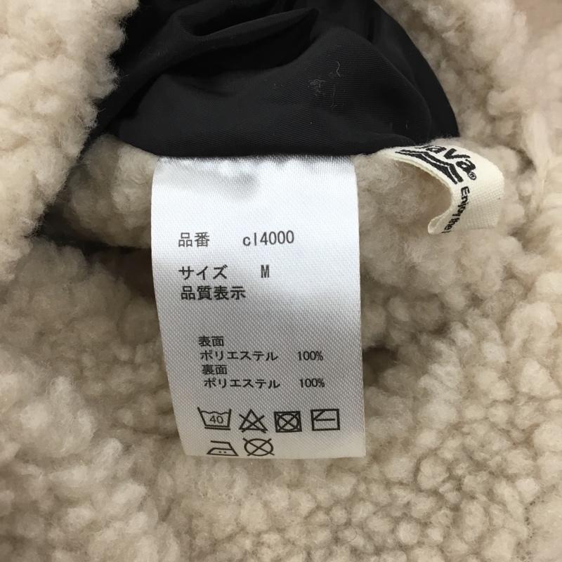 ジャバ Java ジャケット、上着 ジャンパー、ブルゾン cl4000 ノーカラーリバーシブルパイピングジャケット ボア M ロゴ、文字 黒 / ブラック / レディース USED 古着 中古 10107301