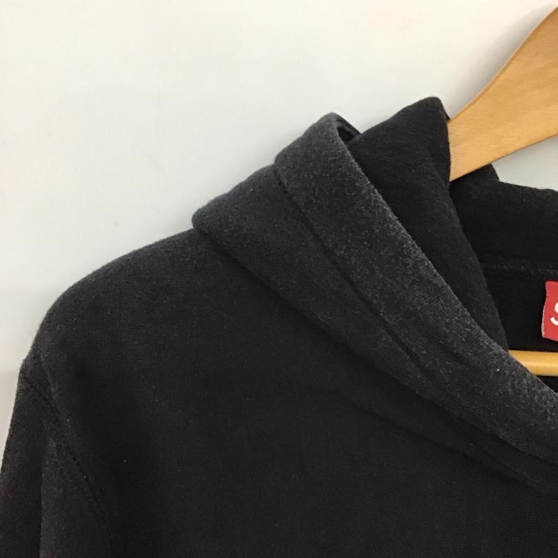 シュプリーム Supreme パーカー 長袖 2016aw ブラックフーディーパーカー プルオーバーパーカー 長袖スウェット M ロゴ、文字 黒 / ブラック / メンズ USED 古着 中古 10136731