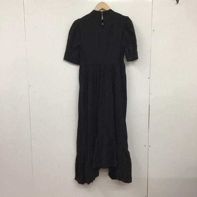 ザラ ZARA ワンピース ロングスカート 4786 321 800 パフスリーブ XS 無地 黒 / ブラック / レディース USED 古着 中古 10138662