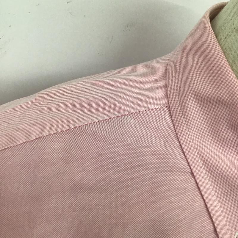 ブルックスブラザーズ BROOKS BROTHERS シャツ、ブラウス 長袖 長袖シャツ カラーシャツ ポケットシャツ 長袖カットソー ボタンダウンシャツ 無地 桃 / ピンク / メンズ USED 古着 中古 10107016