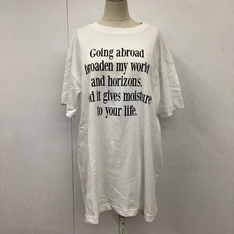 ジャーナルスタンダード JOURNAL STANDARD Tシャツ 半袖 24-070-400-9150-2-0 センテンスロゴTシャツ ロゴ、文字 白 / ホワイト / レディース USED 古着 中古 10115082