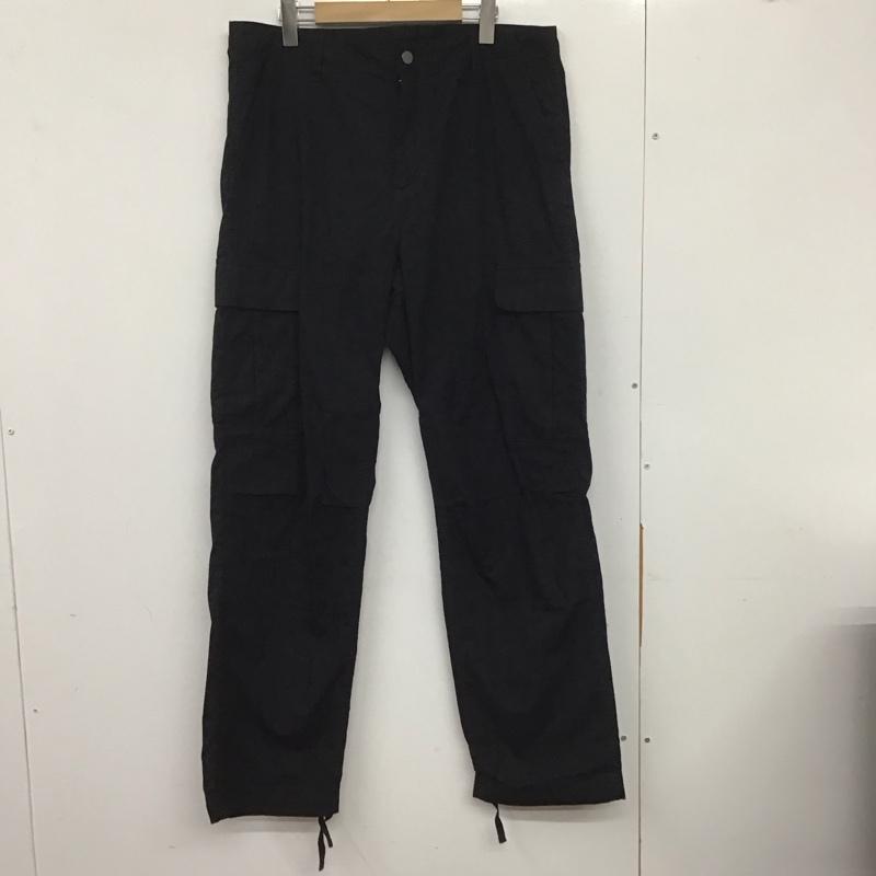 カーハート Carhartt パンツ ワークパンツ、ペインターパンツ ワークパンツ ミリタリーパンツ ワイドパンツ 34インチ ロゴ、文字 黒 / ブラック / メンズ USED 古着 中古 10137773