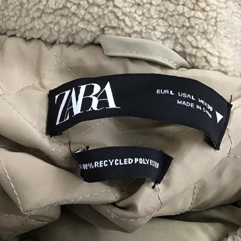 ザラ ZARA ジャケット、上着 ジャケット、ブレザー 4341 224 707 ボア L 無地 ベージュ / ベージュ / レディース USED 古着 中古 10107146