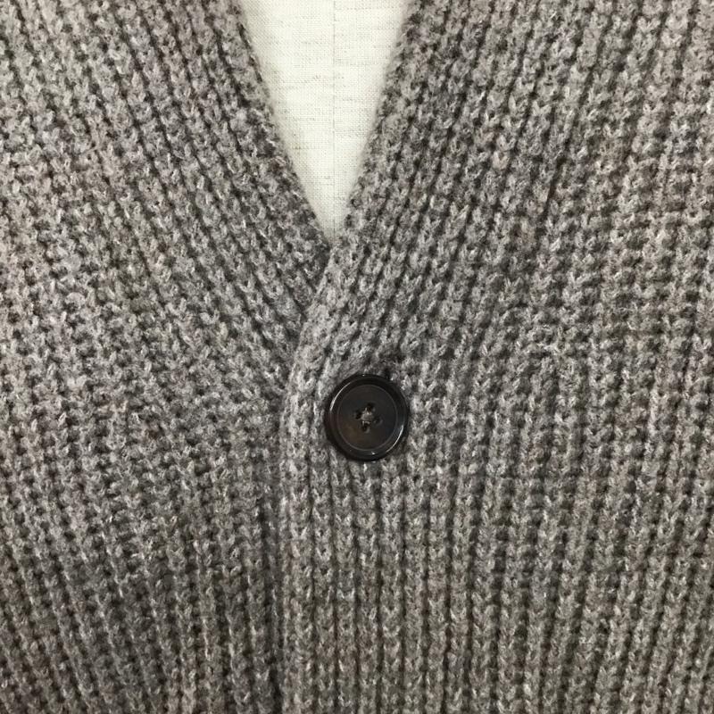 アバクロンビーアンドフィッチ ABERCROMBIE&FITCH カーディガン 長袖 長袖ニットカーディガン リブニットカーディガン 前ボタン XXL 無地 茶 / ブラウン / メンズ USED 古着 中古 10110422