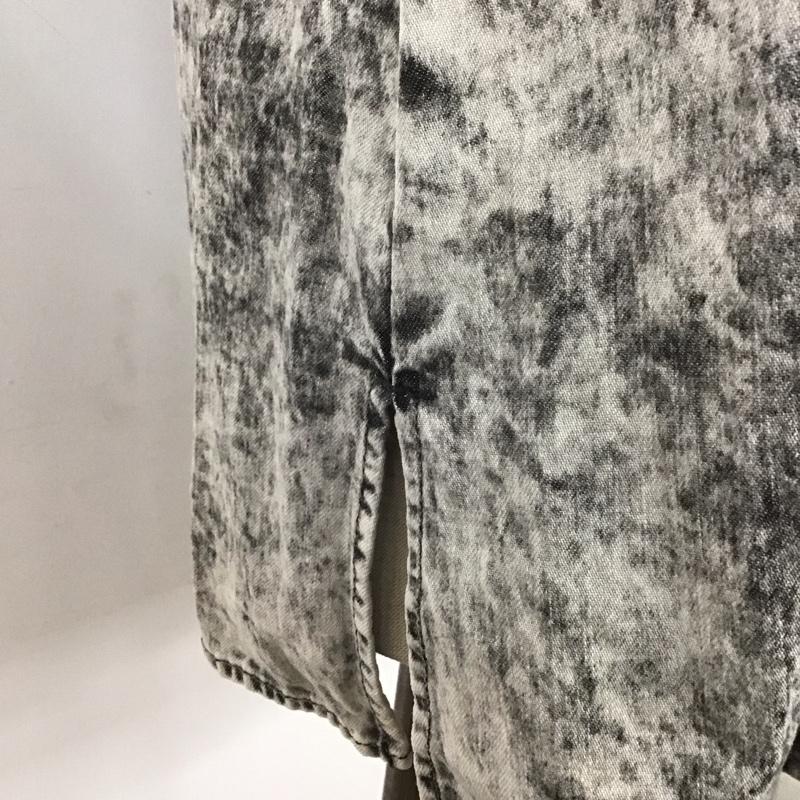 マウジー MOUSSY トップス トップス 010DAG11-5410 DENIM RUFFLE BLOUSE デニムブラウス ノースリーブ FREE 無地 黒 / ブラック / レディース USED 古着 中古 10106988