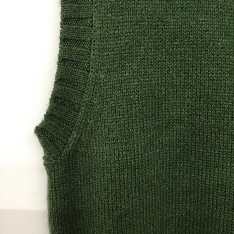 フリークスストア FREAK S STORE ベスト ベスト ニットベスト FREE 無地 緑 / グリーン / レディース USED 古着 中古 10133388