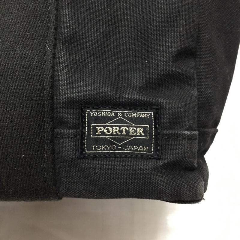 ポーター PORTER ハンドバッグ ハンドバッグ ロゴ、文字 黒 / ブラック / メンズ USED 古着 中古 10112851