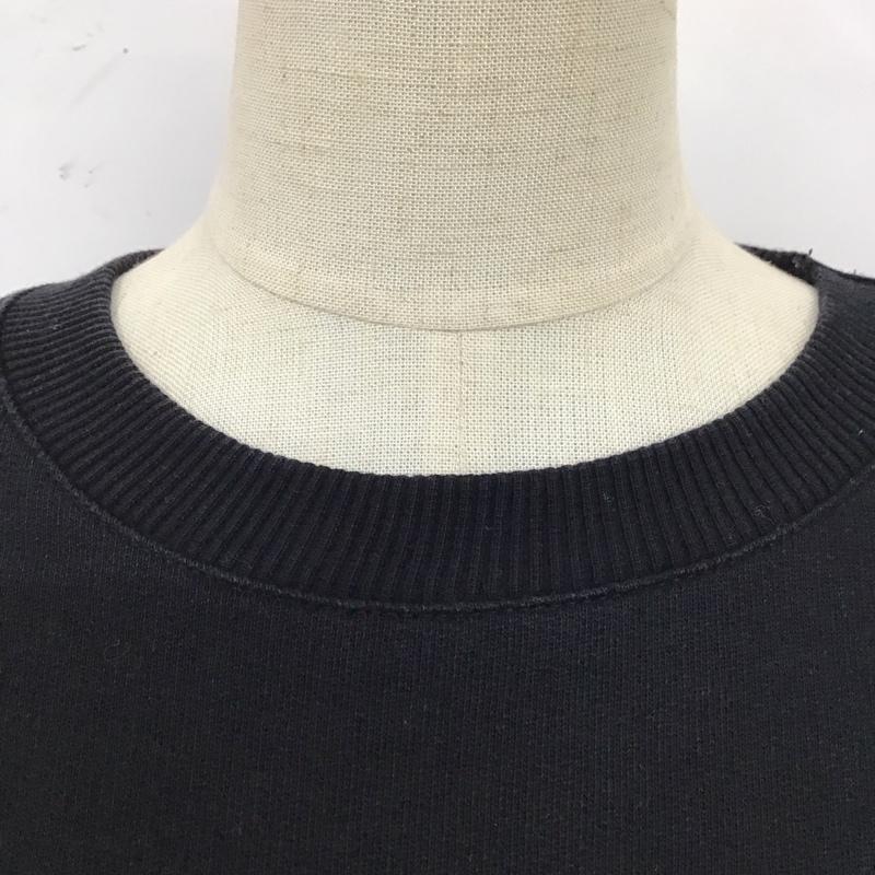 ザラ ZARA トレーナー 長袖 スウェット M ロゴ、文字 黒 / ブラック / レディース USED 古着 中古 10120399