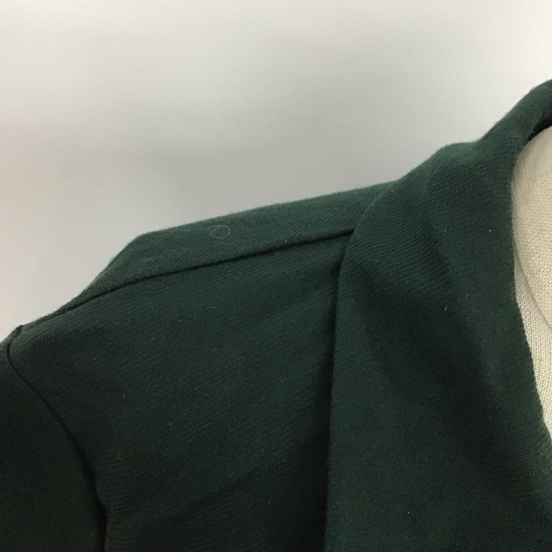 ザラ ZARA カットソー 長袖 長袖カットソー ショート丈 ノーカラーシャツ S 無地 緑 / グリーン /  レディース USED 古着 中古 10109216