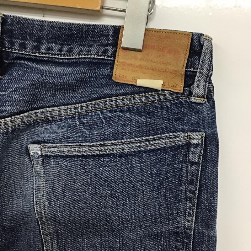 ウエアハウス WAREHOUSE パンツ デニム、ジーンズ デニムパンツ ワイドパンツ カジュアルパンツ 36 無地 インディゴ / インディゴ / メンズ USED 古着 中古 10132707