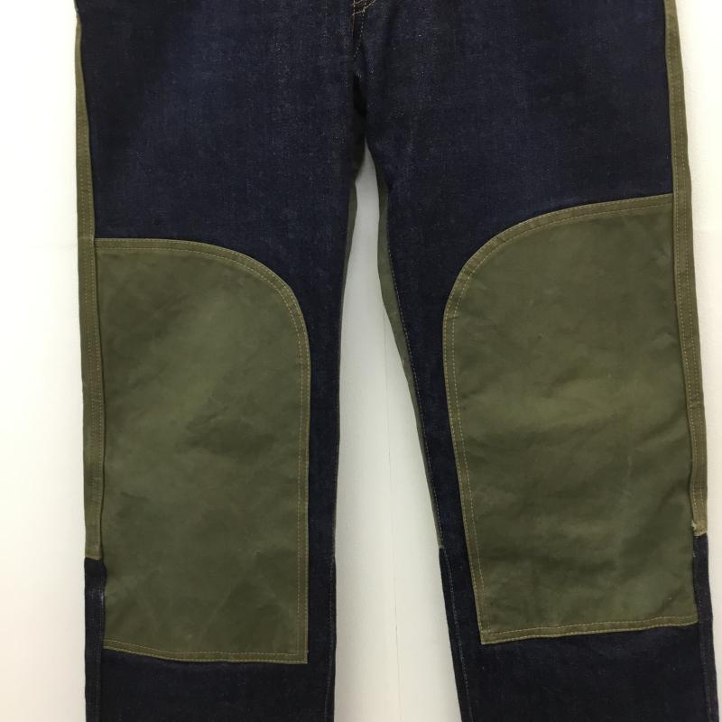 コジマジーンズ KOJIMAGENES パンツ デニム、ジーンズ 30インチ 無地 紺 / ネイビー / X 緑 / グリーン / メンズ USED 古着 中古 10129967