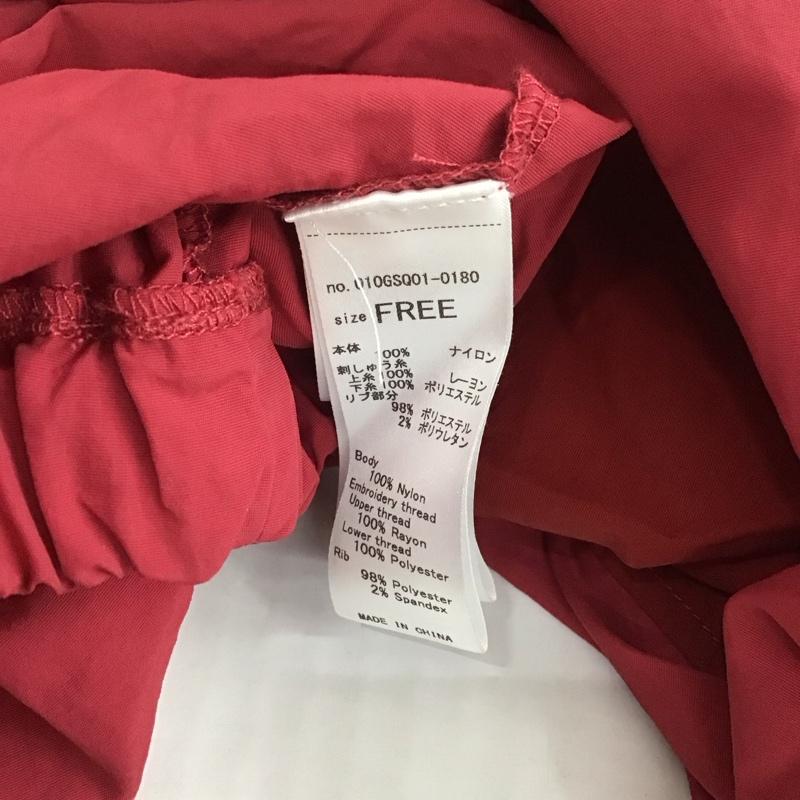 マウジー MOUSSY カットソー 長袖 010GSQ01-0180 NFL ナイロンプルオーバー FREE ロゴ、文字 えんじ / ワインレッド /  レディース USED 古着 中古 10107935