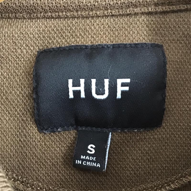 ハフ HUF ポロシャツ 半袖 半袖ポロシャツ 半袖カットソー カラーシャツ S ロゴ、文字 茶 / ブラウン / メンズ USED 古着 中古 10130125