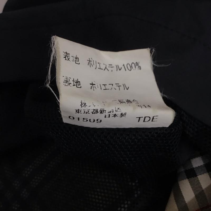 バーバリーゴルフ BURBERRY GOLF ベスト ベスト ジップアップベスト ノースリーブカットソー アウター L ロゴ、文字 紺 / ネイビー / メンズ USED 古着 中古 10149147