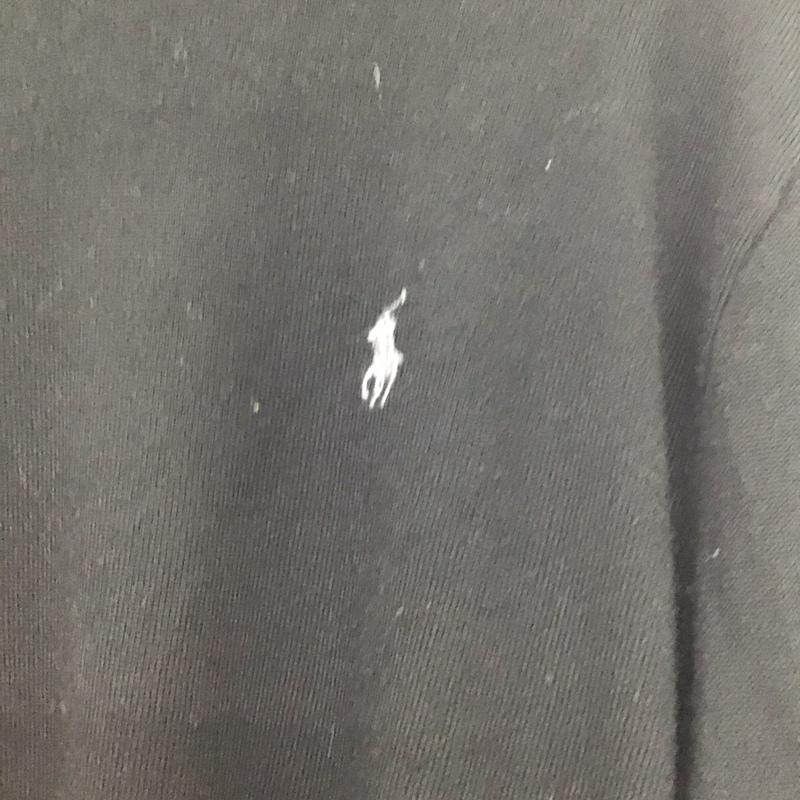 ポロラルフローレン POLO RALPH LAUREN ニット、セーター 長袖 長袖ニットカットソー クルーネック セーター L 無地 黒 / ブラック / メンズ USED 古着 中古 10137972