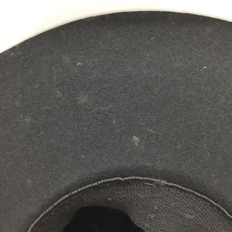 ステットソン STETSON 帽子 ハット 中折れ帽 フェルトハット USA製 無地 黒 / ブラック / メンズ USED 古着 中古 10119107