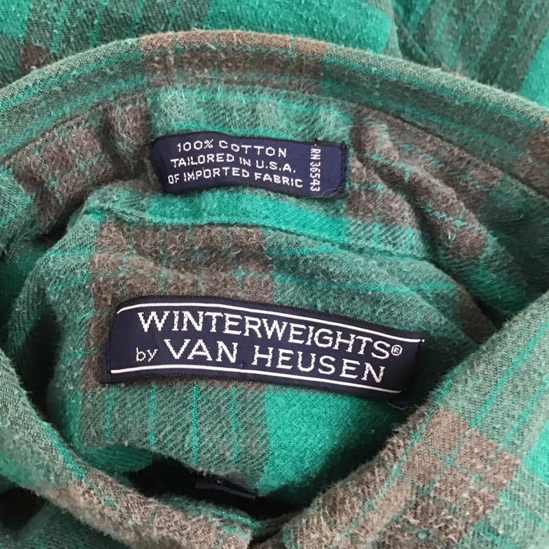 古着 USED シャツ、ブラウス 長袖 ボタンダウン M チェック 緑 / グリーン / X 黒 / ブラック / メンズ USED 古着 中古 10107043