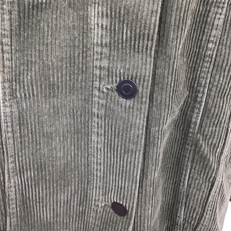 ザラ ZARA ジャケット、上着 ジャケット、ブレザー 8372 227 505 コーデュロイ シャツジャケット L 無地 カーキ / カーキ / レディース USED 古着 中古 10107519