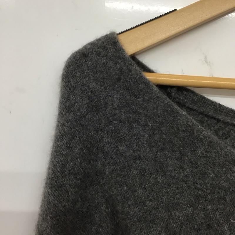 ロペ ROPE ニット、セーター 長袖 38 無地 灰 / グレー / レディース USED 古着 中古 10133419