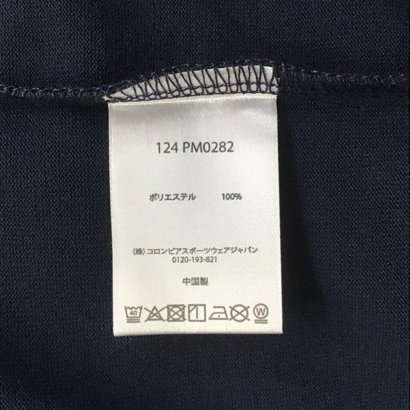 コロンビア Columbia Tシャツ 半袖 半袖カットソー 刺繍Tシャツ クルーネックカットソー XL ロゴ、文字 紺 / ネイビー / メンズ USED 古着 中古 10107246