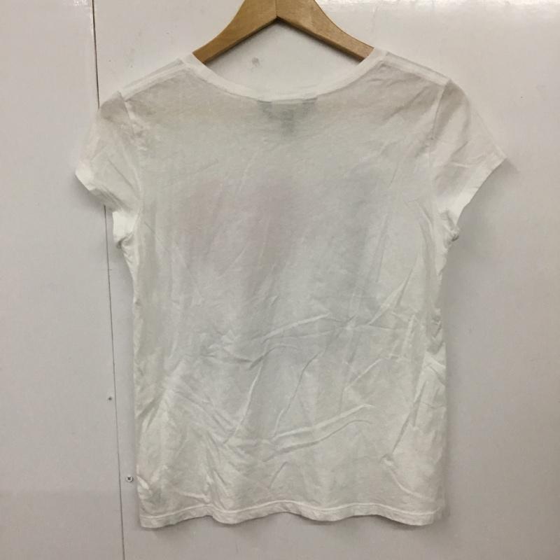 ポロラルフローレン POLO RALPH LAUREN Tシャツ 半袖 半袖カットソー プリントTシャツ クルーネックカットソー L プリント 白 / ホワイト / レディース USED 古着 中古 10110311