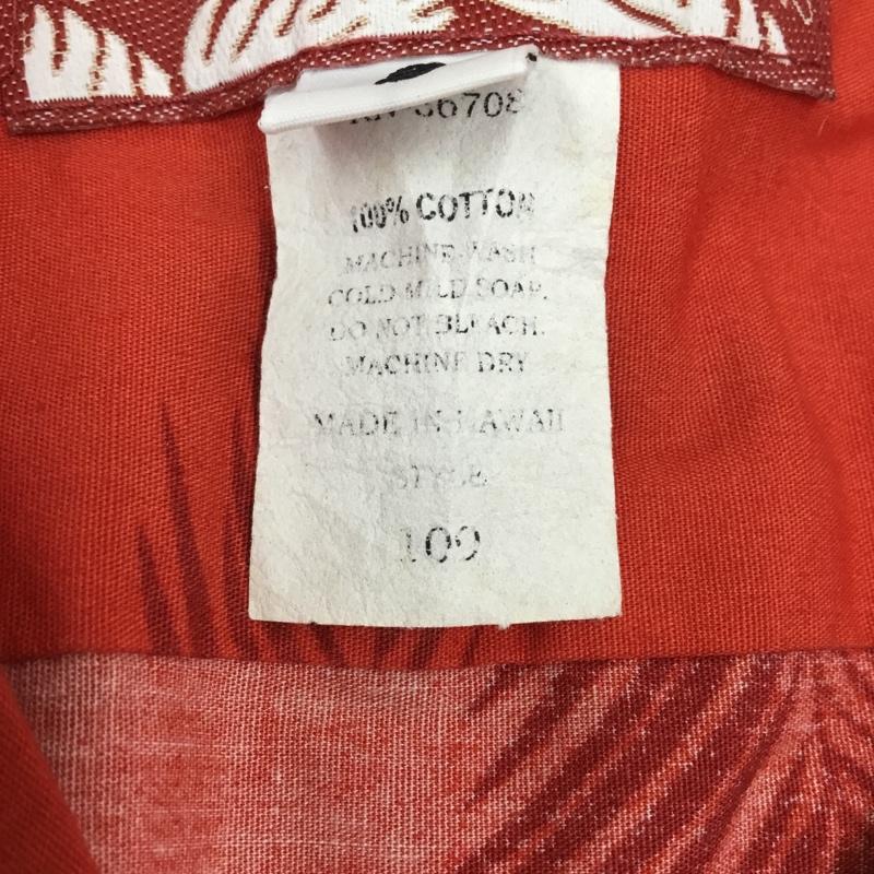 古着 USED シャツ、ブラウス 半袖 半袖シャツ カラーシャツ 半袖カットソー アロハシャツ S プリント 赤 / レッド /  メンズ USED 古着 中古 10108700