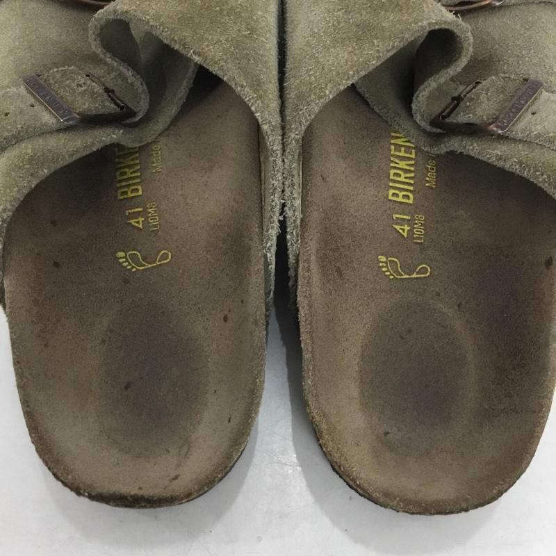 ビルケンシュトック BIRKENSTOCK サンダル サンダル Zurich チューリッヒ 41 スエード 無地 ベージュ / ベージュ / メンズ USED 古着 中古 10137849