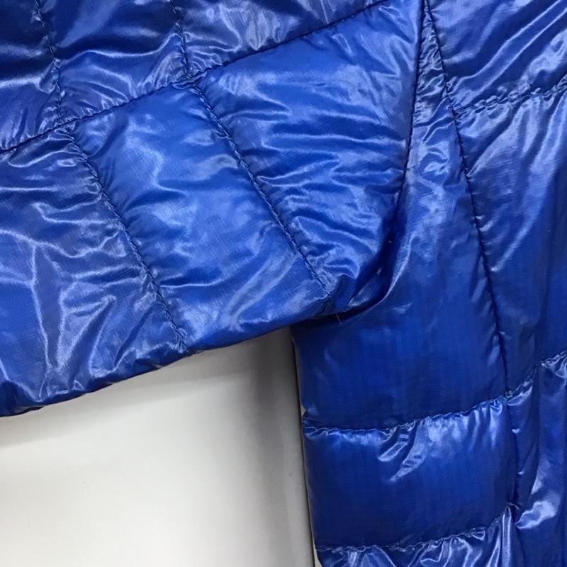 ザノースフェイス THE NORTH FACE ジャケット、上着 ダウンジャケット NDW18171 LIGHT HEAT HOODIE M ロゴ、文字 青 / ブルー / レディース USED 古着 中古 10131558