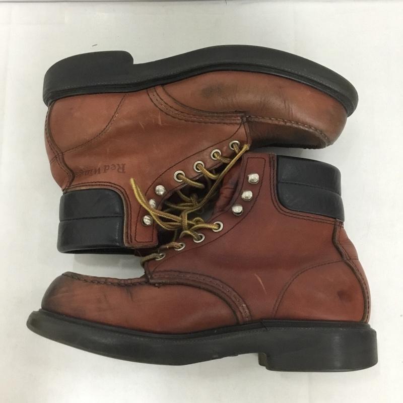 レッドウィング RED WING ブーツ ショートブーツ 8804 SUPER SOLE MOC-TOE 5.5D US:5.5 ロゴ、文字 茶 / ブラウン / レディース USED 古着 中古 10138479
