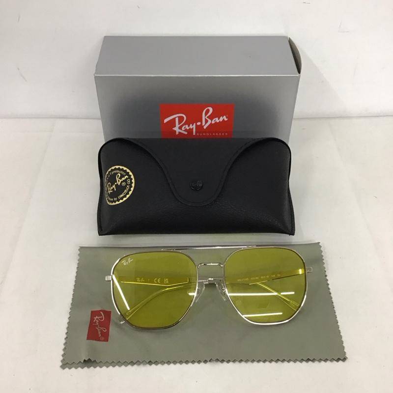 レイバン Ray-Ban めがね・サングラス サングラス RB3724D カラーレンズ 箱有 ロゴ、文字 黄 / イエロー / X 銀 / シルバー / メンズ USED 古着 中古 10123332