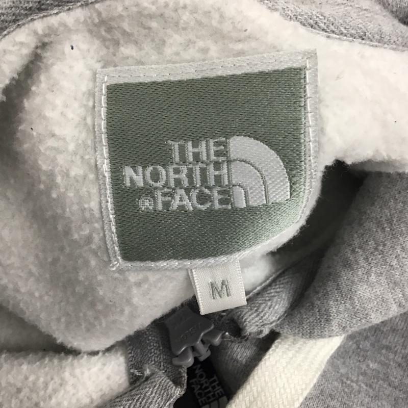 ザノースフェイス THE NORTH FACE パーカー 長袖 NTW61955 裏起毛 スウェット フルジップ M ロゴ、文字 灰 / グレー / レディース USED 古着 中古 10111443
