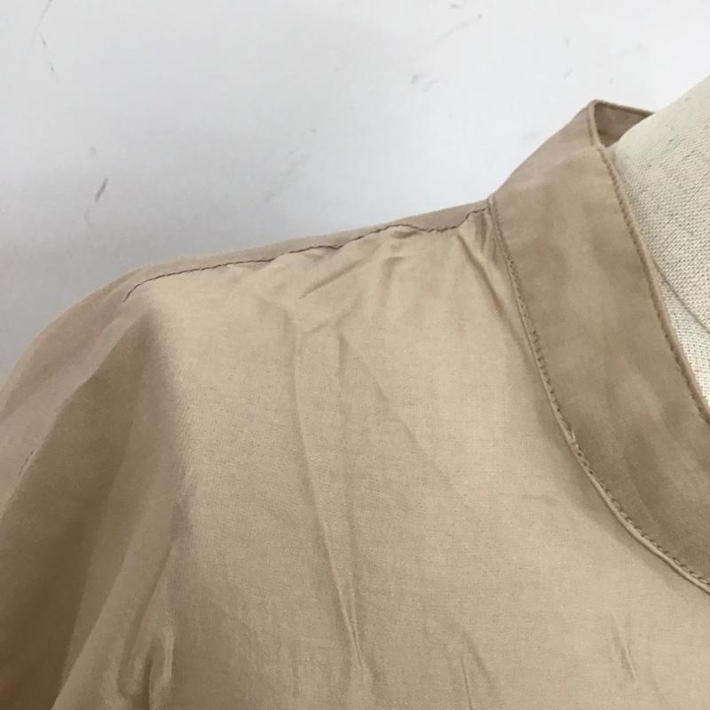 アーバンリサーチ URBAN RESEARCH シャツ、ブラウス 長袖 IT14-23R004 シアーバンドカラーシャツ FREE 無地 ベージュ / ベージュ / レディース USED 古着 中古 10112646
