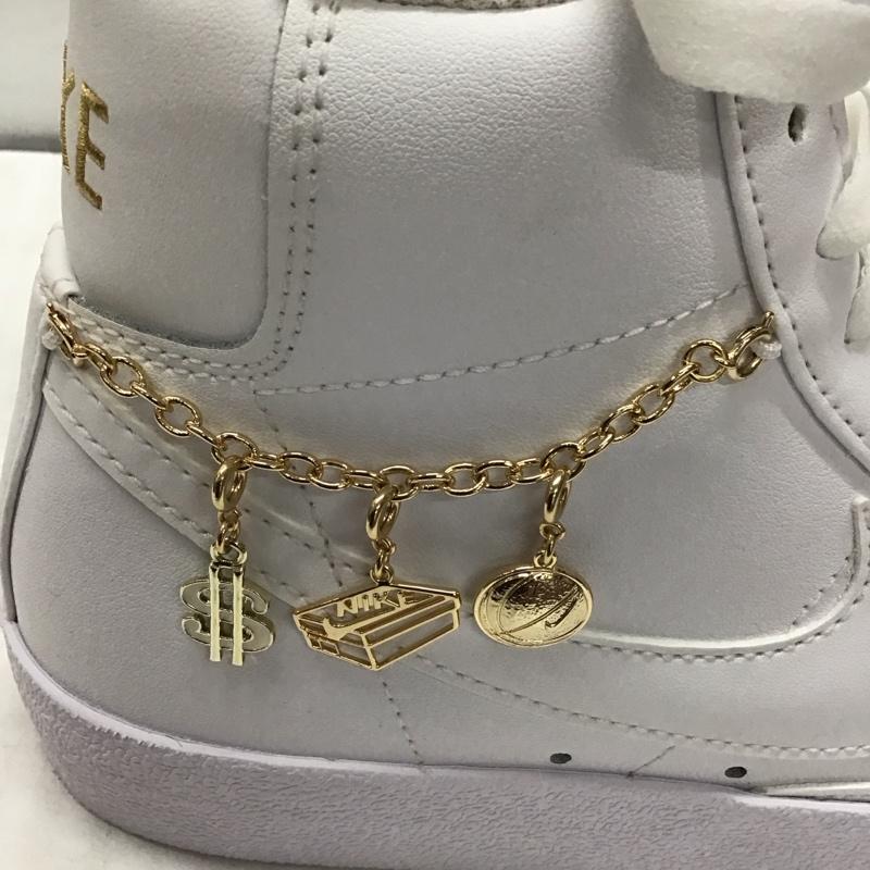 ナイキ NIKE スニーカー スニーカー DM0850 100 WMNS BLAZER MID 77 LX 24.5cm 箱有 24.5cm ロゴ、文字 白 / ホワイト / レディース USED 古着 中古 10119355