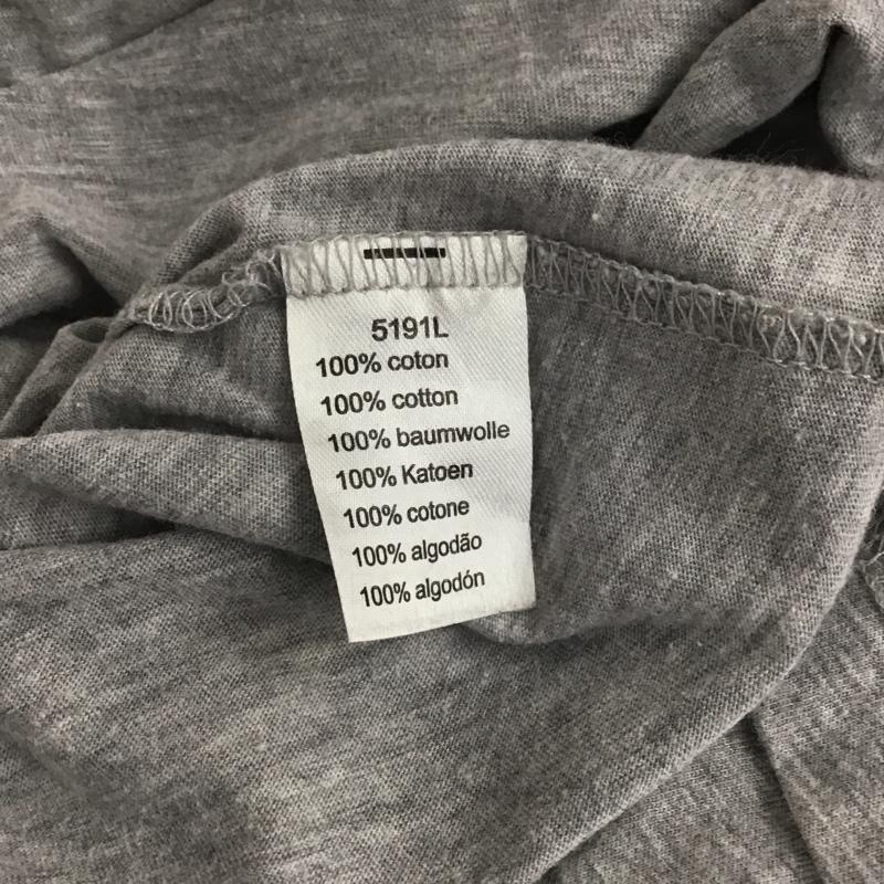 ラコステ LACOSTE Tシャツ 半袖 半袖カットソー プリントTシャツ Vネックカットソー 6 ロゴ、文字 灰 / グレー / メンズ USED 古着 中古 10138749