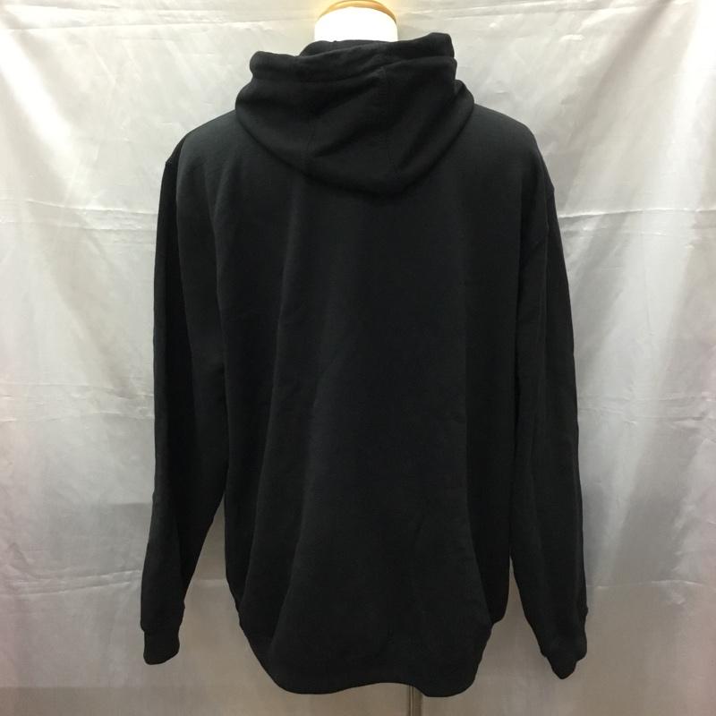 カーハート Carhartt パーカー 長袖 長袖パーカー フード付きパーカー プリントスウェット トレーナー XL 無地 黒 / ブラック / メンズ USED 古着 中古 10112424