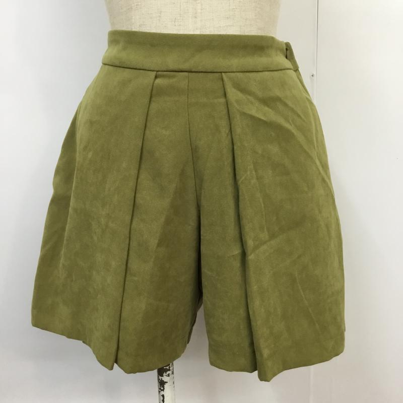 ミスティック mystic パンツ ショートパンツ 1 無地 カーキ / カーキ / レディース USED 古着 中古 10043920