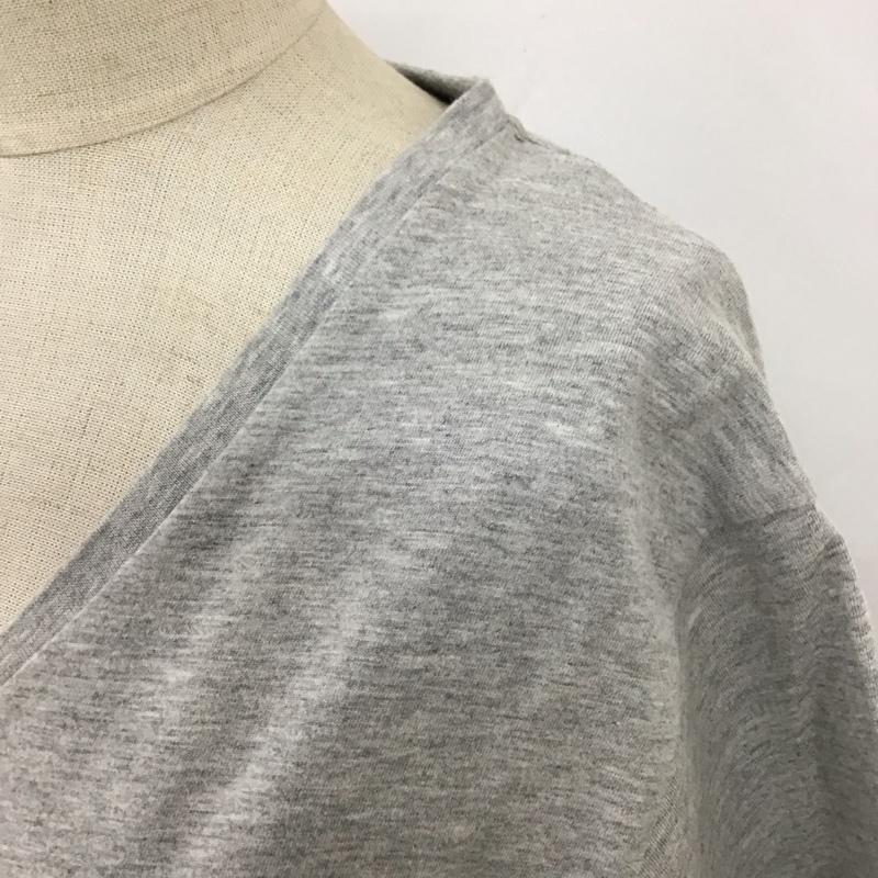 ラルフローレン RALPHLAUREN Tシャツ 半袖 半袖カットソー 無地Tシャツ Vネックカットソー S 無地 灰 / グレー / レディース USED 古着 中古 10118010