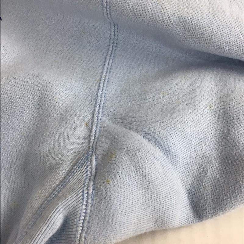 チャンピオン Champion トレーナー 長袖 スウェット 裏起毛 L ワンポイント 水色 / ライトブルー / メンズ USED 古着 中古 10111859