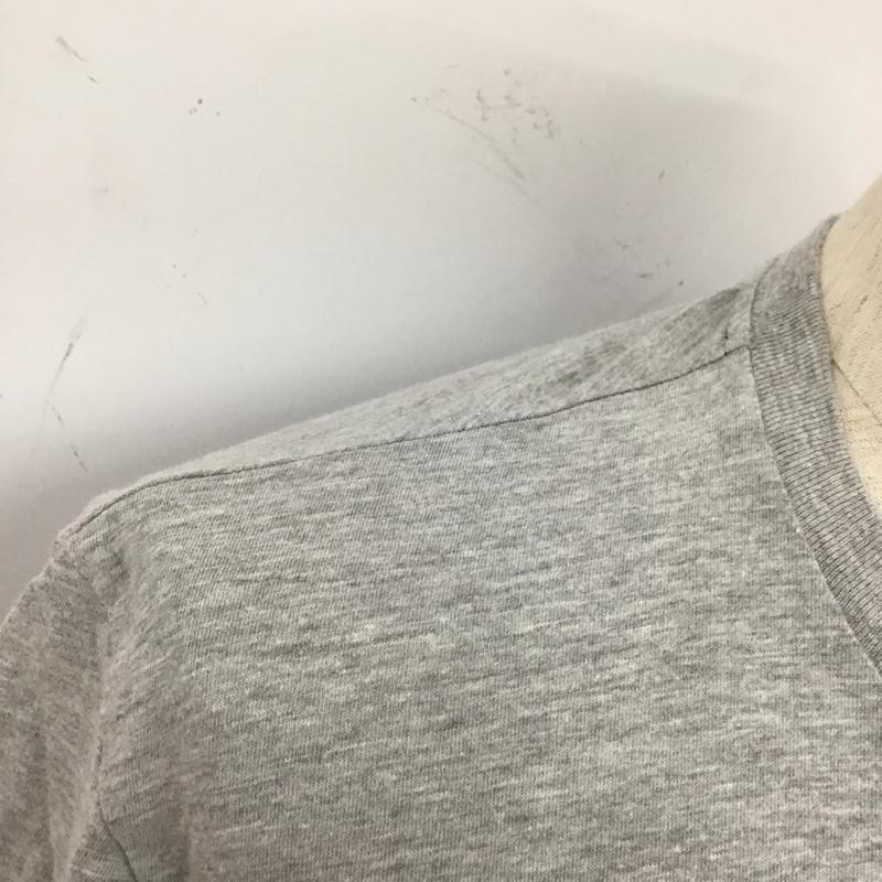 ルーカ RVCA Tシャツ 半袖 半袖カットソー プリントTシャツ クルーネックカットソー M ロゴ、文字 灰 / グレー / メンズ USED 古着 中古 10106963