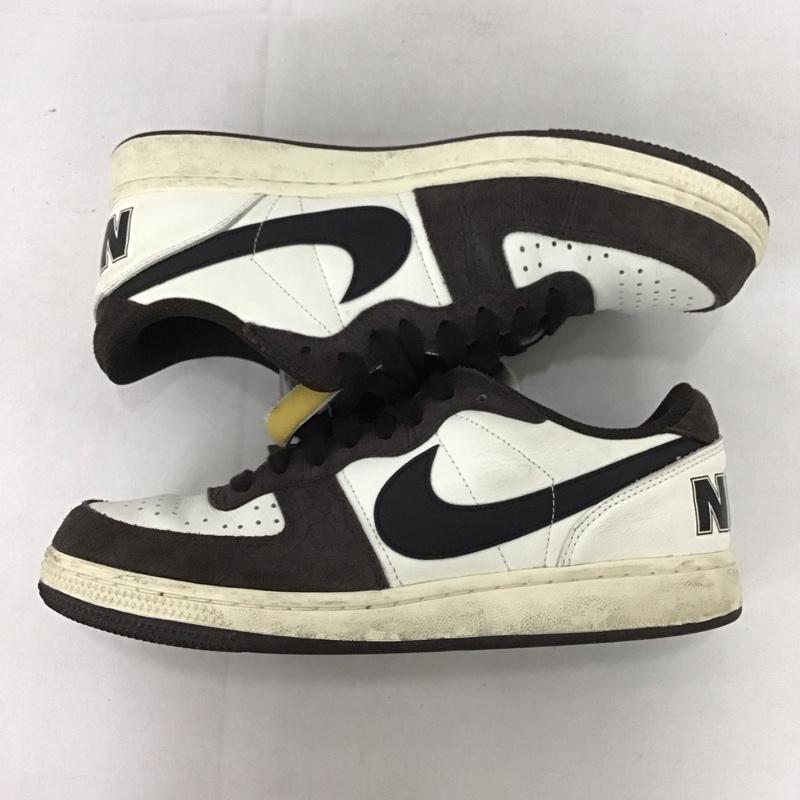 ナイキ NIKE スニーカー スニーカー FN6830 001 TERMINATOR LOW 27.5cm 箱有 27.5cm ロゴ、文字 白 / ホワイト / X 茶 / ブラウン / メンズ USED 古着 中古 10139318