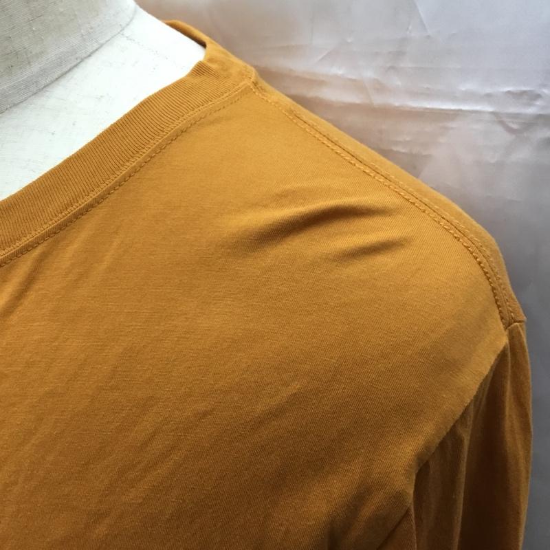 ポールスミス Paul Smith Tシャツ 長袖 長袖カットソー ロングスリーブカットソー クルーネックカットソー L ロゴ、文字 キャメル / キャメル / メンズ USED 古着 中古 10106580