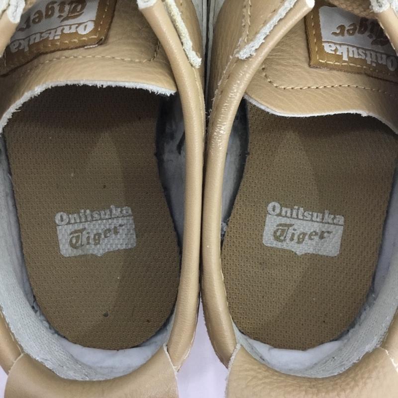オニツカタイガー ONITSUKA TIGER スニーカー スニーカー 1183A201 MEXICO 66 レザー 23.5cm 23.5cm ロゴ、文字 ベージュ / ベージュ / レディース USED 古着 中古 10124214