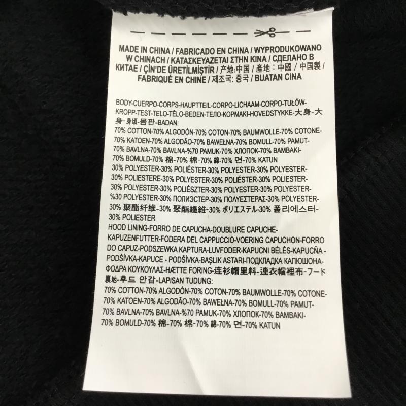 バンズ VANS パーカー 長袖 M ロゴ、文字 黒 / ブラック / メンズ USED 古着 中古 10136082