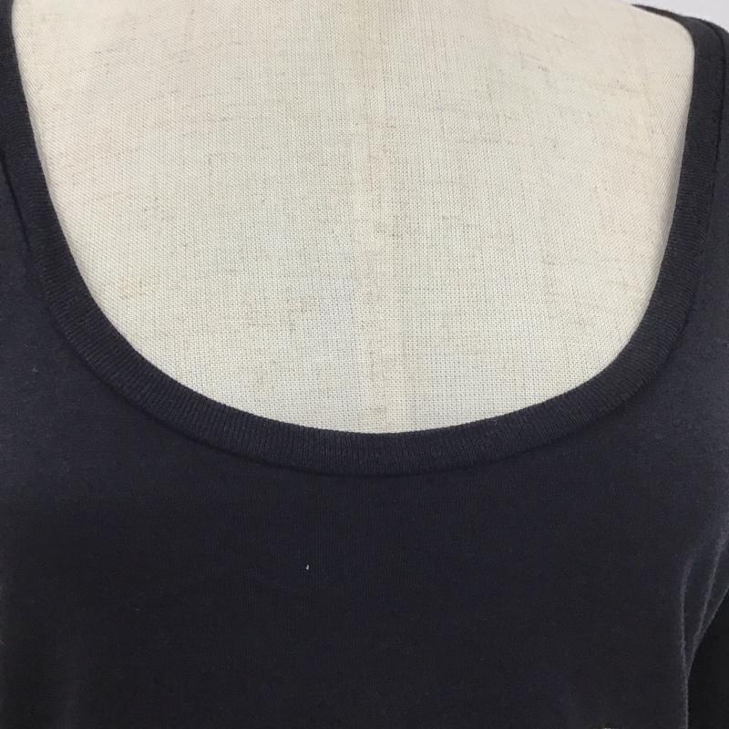 ディーゼル DIESEL Tシャツ 長袖 Uネック ロンT XS ロゴ、文字 黒 / ブラック / レディース USED 古着 中古 10112345