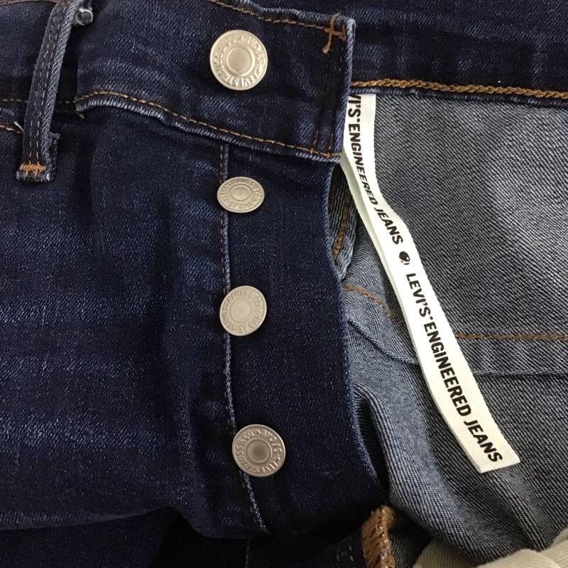 リーバイストラウスアンドコー Levi Strauss & co. パンツ デニム、ジーンズ デニムパンツ ワイドパンツ カジュアルパンツ 立体デニム サルエル engineeredjeans 32インチ 無地 インディゴ / インディゴ /  メンズ USED 古着 中古 10126641