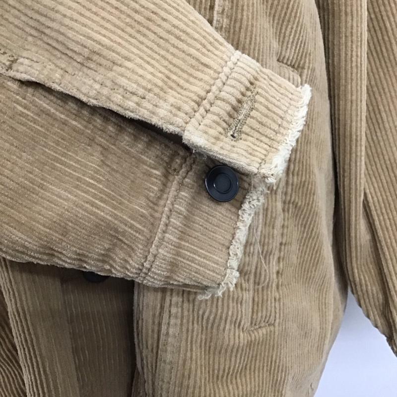 ザラ ZARA ジャケット、上着 ジャケット、ブレザー 8372 227 711 コーデュロイ オーバーサイズ M 無地 ベージュ / ベージュ / レディース USED 古着 中古 10107518