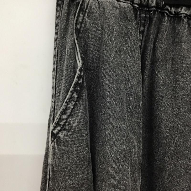 ニコアンド niko and... スカート ロングスカート L 無地 黒 / ブラック / レディース USED 古着 中古 10137169