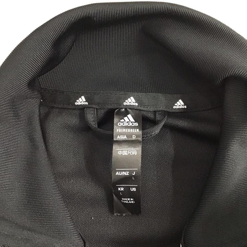 アディダス adidas ジャケット、上着 ジャケット、ブレザー H28922 SERENO スリーストライプス トラックジャケット スポーツウェア ジャージ L ロゴ、文字 黒 / ブラック / X 白 / ホワイト / メンズ USED 古着 中古 10123305
